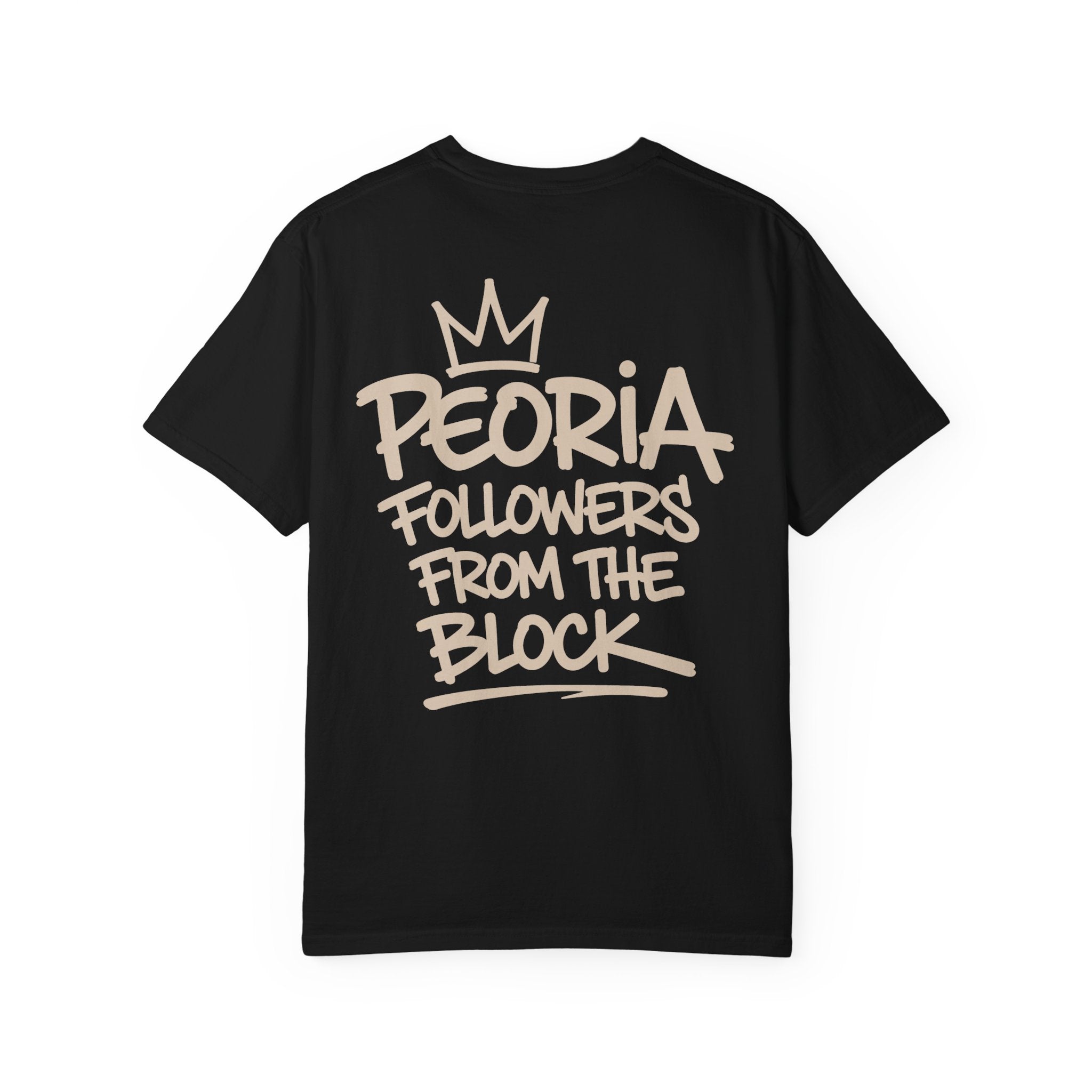 Peoria Followers From The Block T-Shirt | Squad of 12 street graffiti design