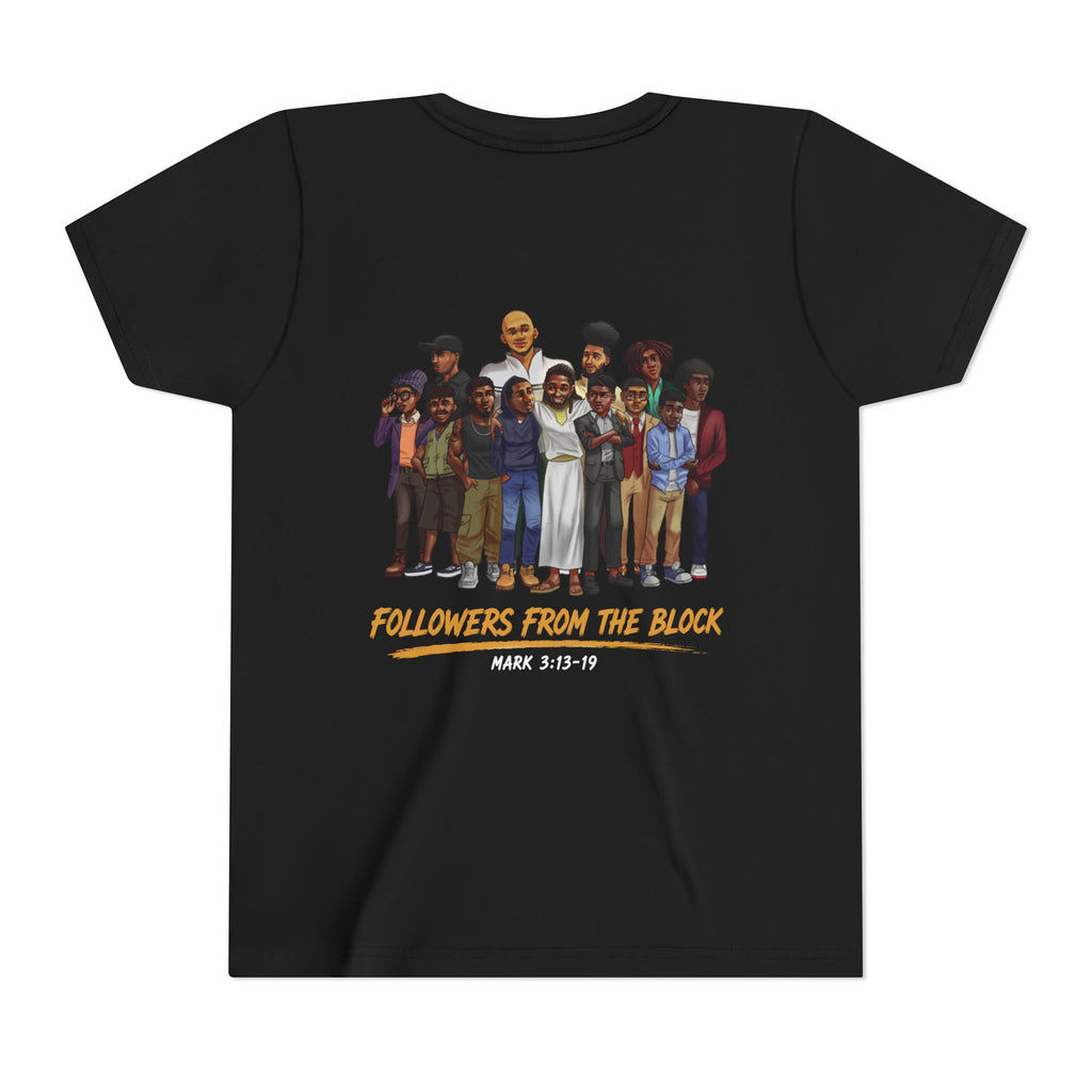 Followers From The Block Youth Tee with Jesus and Disciples on Back | Mark 3:13-19